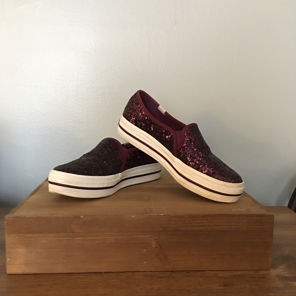 Kate Spade Keds Purple Glitter